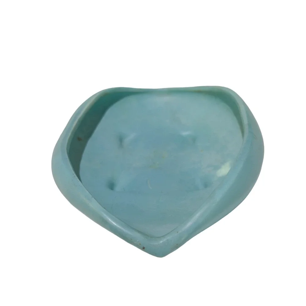 Vintage‎ McCoy USA Turquoise Footed Pottery 10